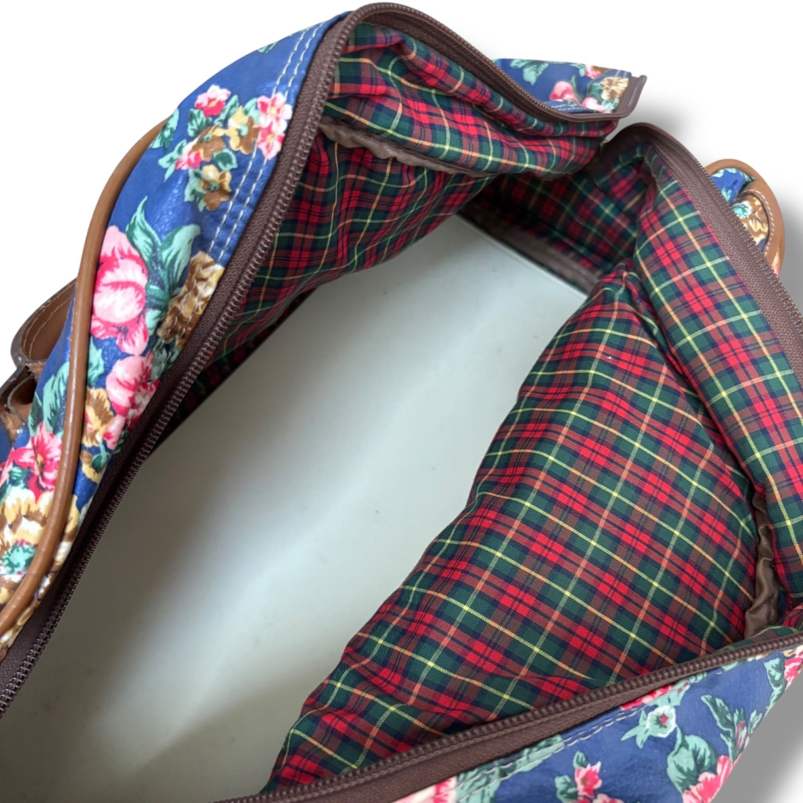 【KENZO GOLF】 レザーハンドルフラワーバッグ KENZO GOLF】 レザーハンドルフラワーバッグ KENZO GOLF