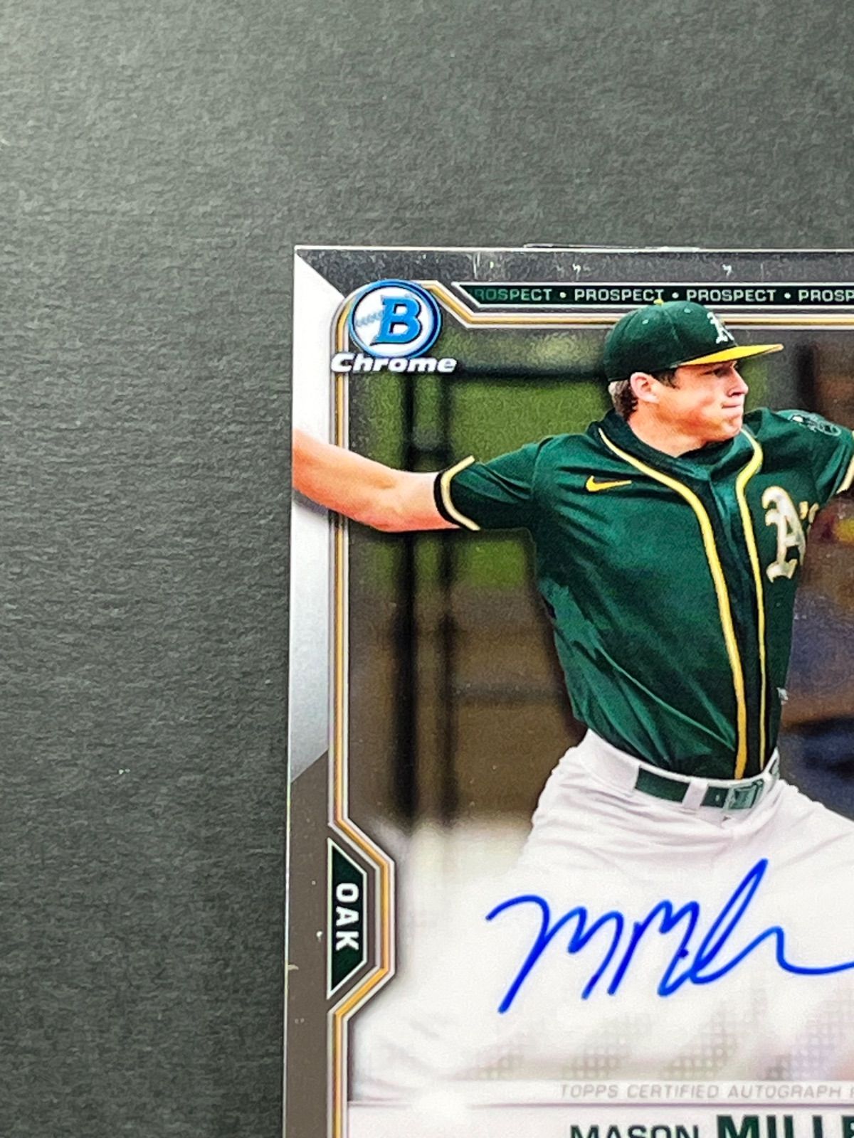 メイソンミラー直筆サインカード 2021 Bowman Chrome Draft 1st Bowman Autograph CDA-MMIL