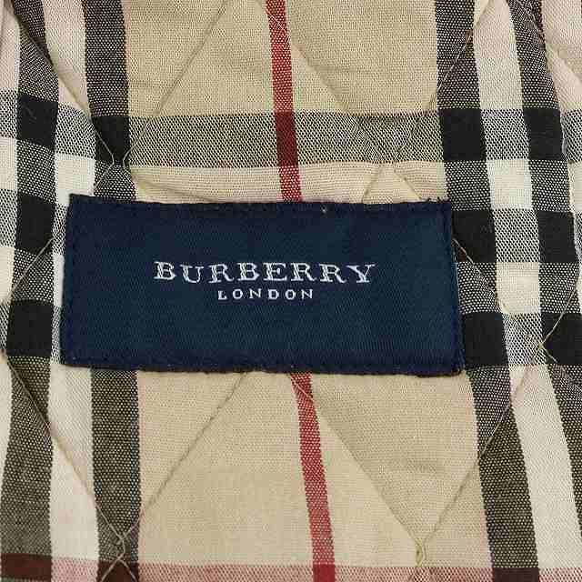 バーバリー ロンドン BURBERRY LONDON キルティングジャケット ステンカラー 裏地ノバチェック 英国製 ベージュ /MY □EC △H  - メルカリ