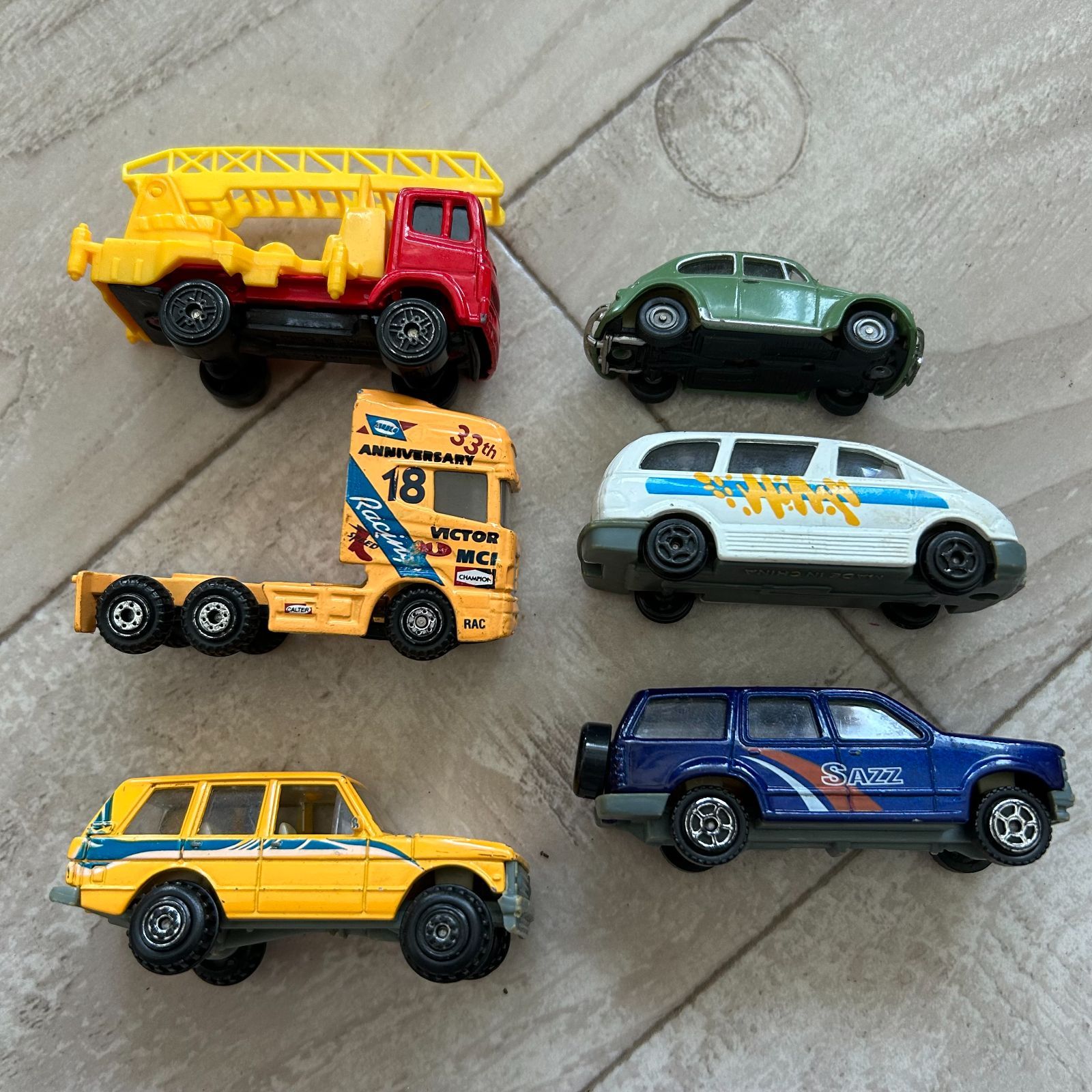ミニカー 6台 まとめセット /トレーラー フォルクスワーゲン ビートル