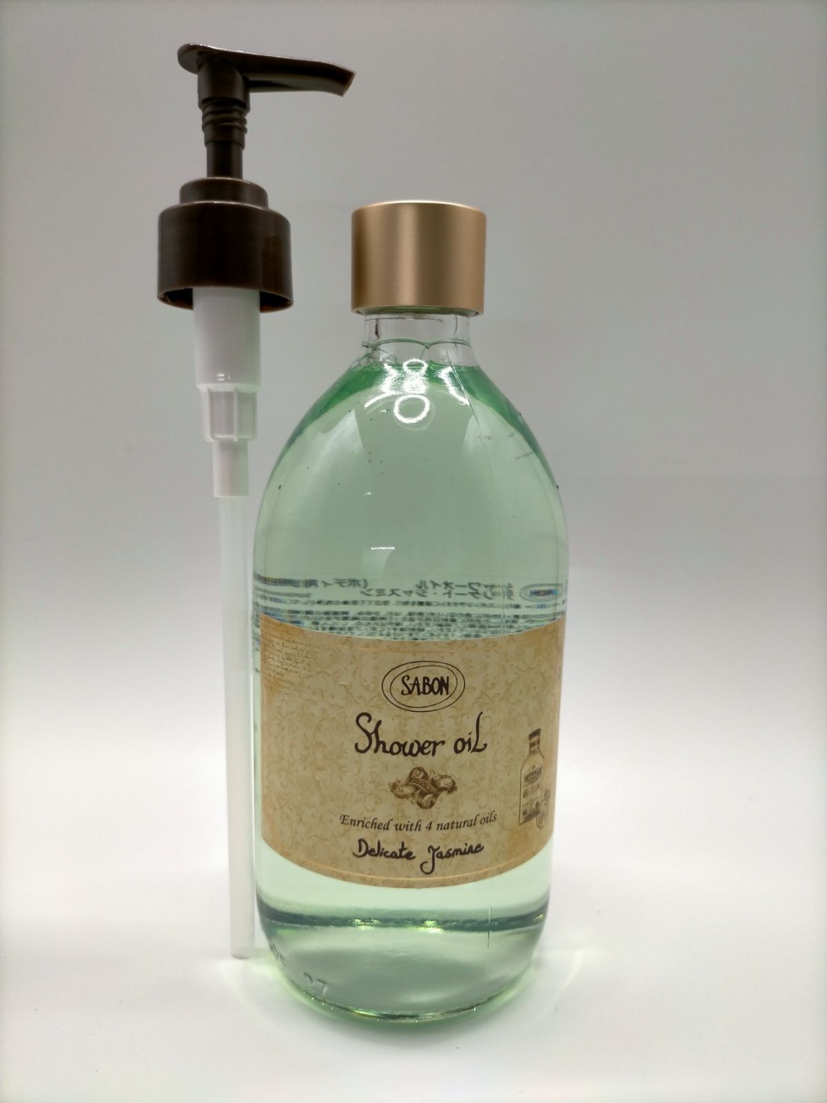 2個入り サボンsabonシャワーオイルデリケートジャスミン500ml＋ポンプ