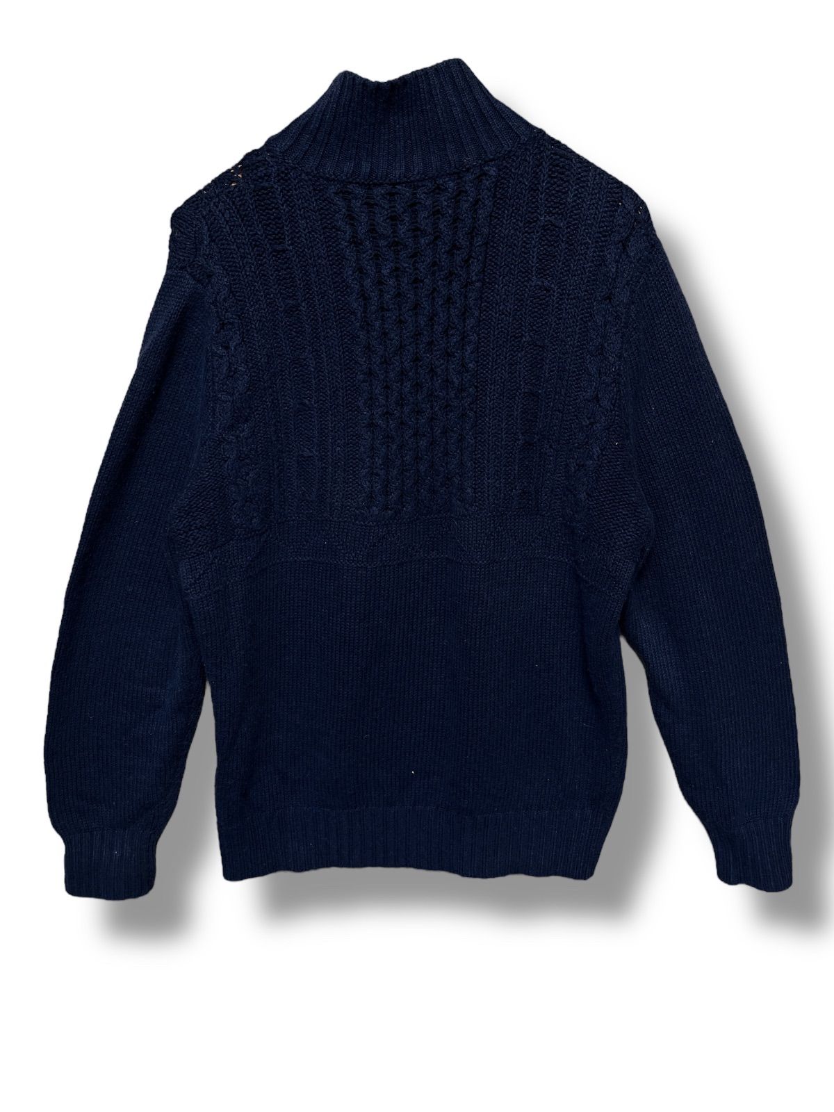 INIS MEAIN イニシュマン スタンドカラー ケーブルニット アイルランド