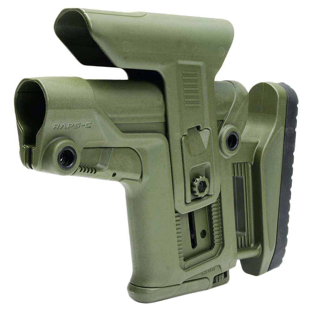FAB DEFENSE スナイパーストック RAPS-C フルアジャスタブル M4/AR-15用バッファーチューブ対応 FX-RAPSC [ ODグリーン ]
