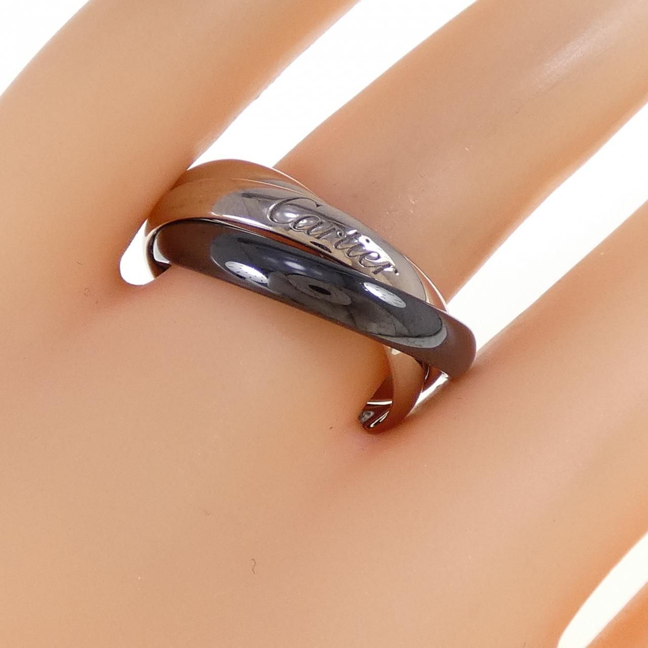 カルティエ トリニティ ブラック&ホワイト リング　60（20号） カルティエ トリニティ ブラック&ホワイト リング 60（20号