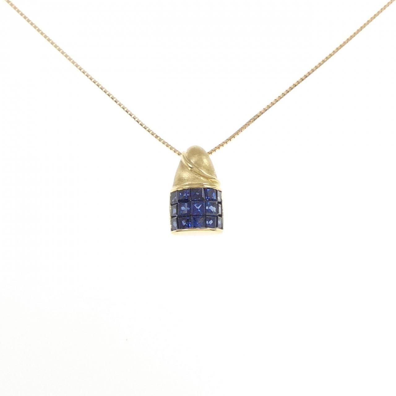 K18YG サファイヤ ネックレス 0.70CT