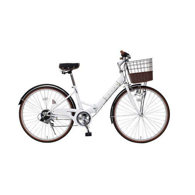 ミムゴ ROVER ローバーシティFDB266SJ バニラホワイト MG-RV266J 折りたたみ自転車 折り畳み 低床フレーム