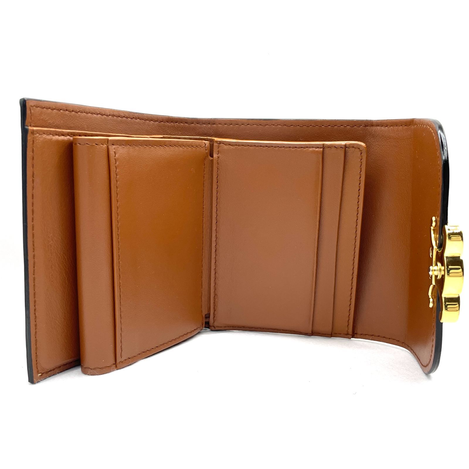 335】極美品 CELINE セリーヌ トリオンフ スモールウォレット 