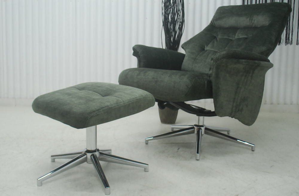 アウトレット 現品限り 一部 大 リクライニングモーションソファー ファブリック グリーン 布製 250212-ドルフィンgr