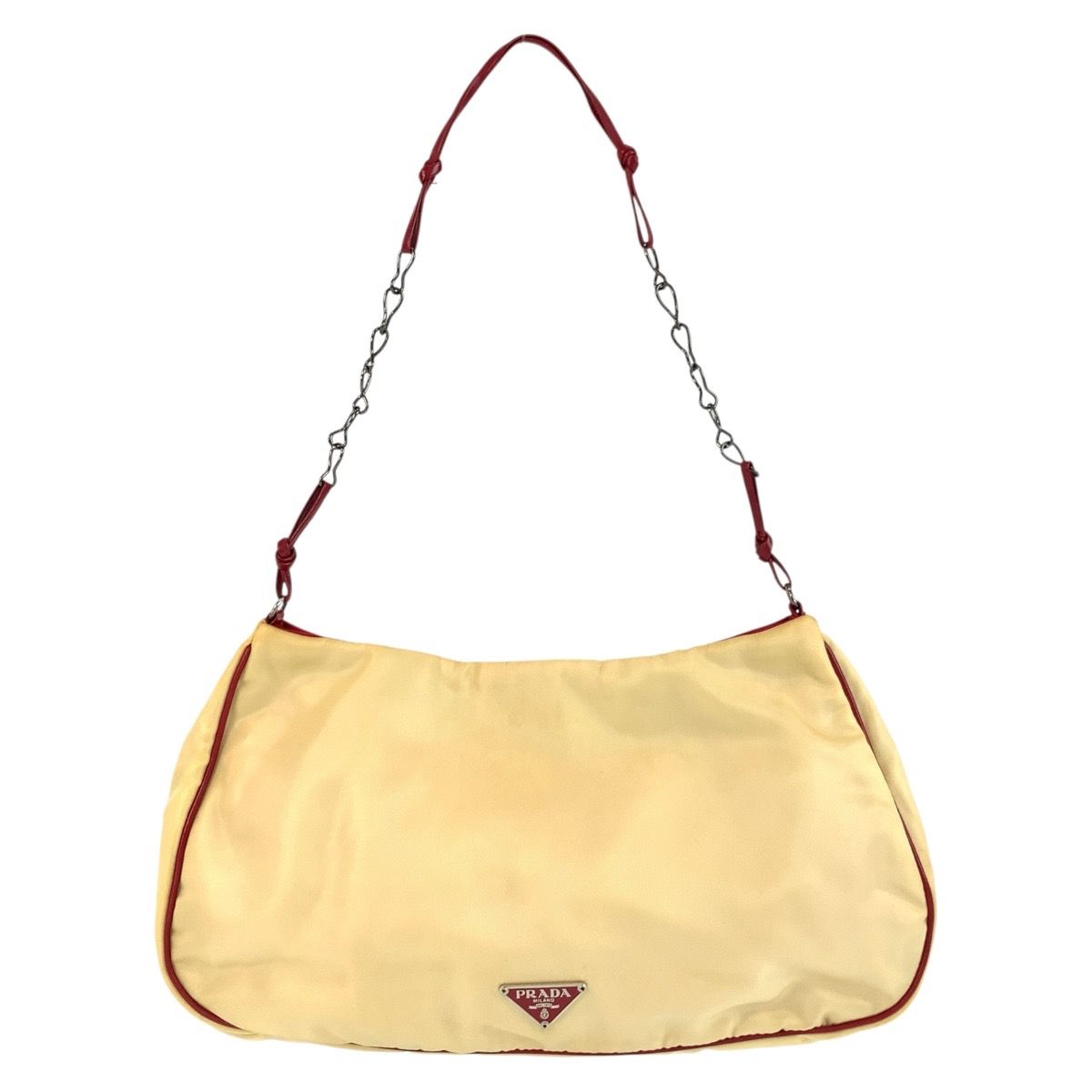 PRADA　プラダ　ショルダーバッグ　三角ロゴ　VELA SPORT　ベージュ プラダ ショルダーバッグ/クラッチバッグ バッグ レディース