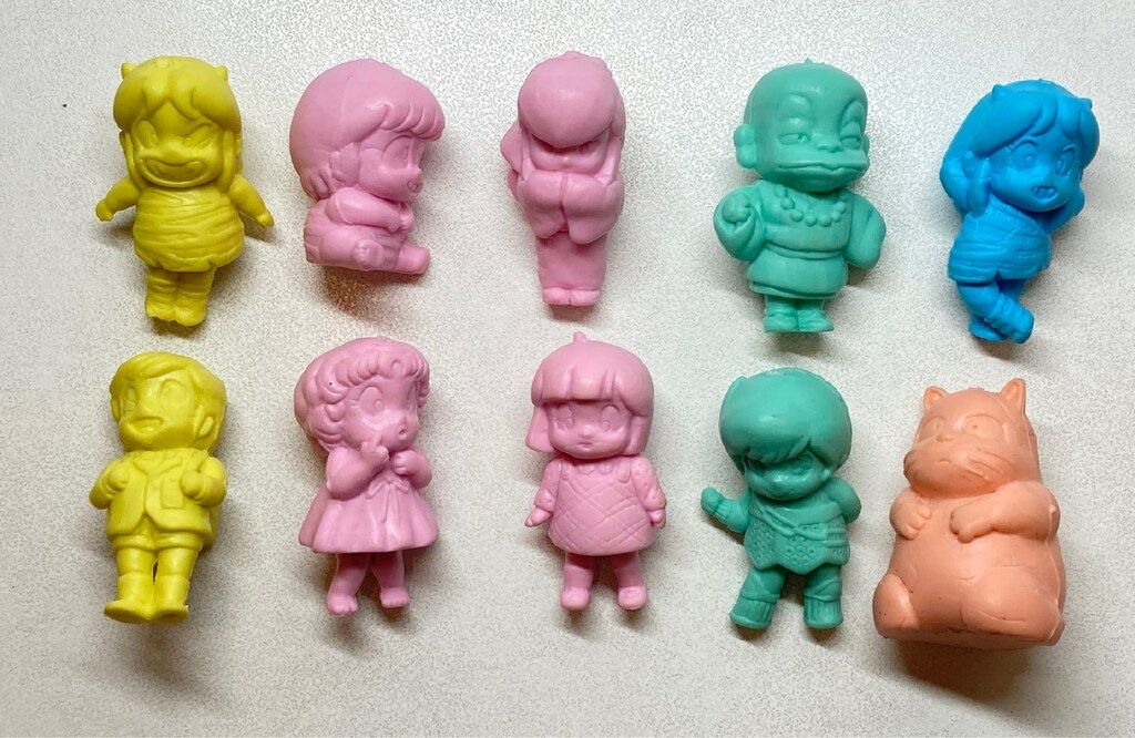 バンダイ うる星やつら 消しゴム 全10種セット/うる星やつら 消しゴム