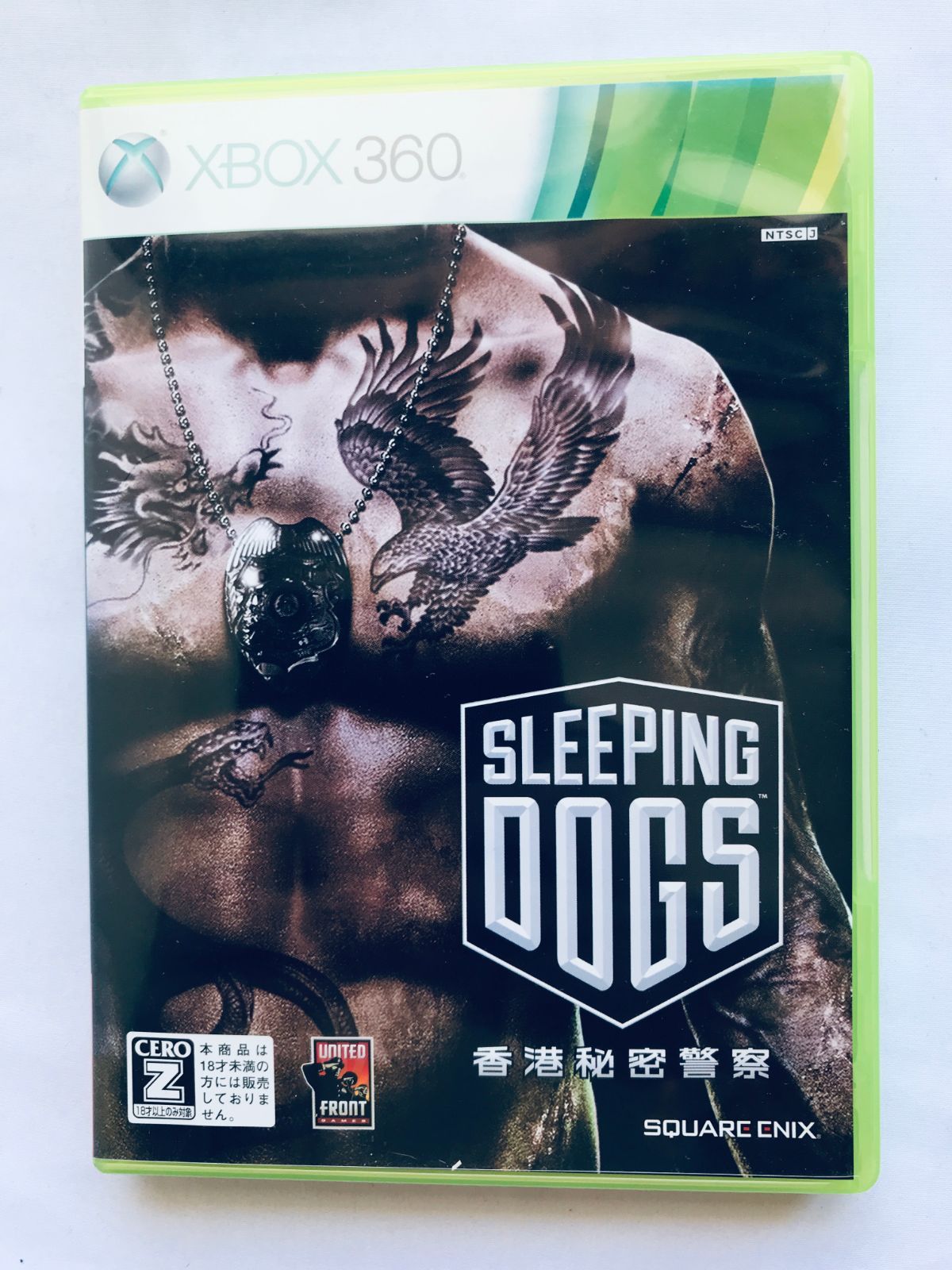 スリーピングドッグス 香港秘密警察 Xbox360 チラシ Sleeping Dogs Hong Kong Secret Police Xbox360 with Flyer