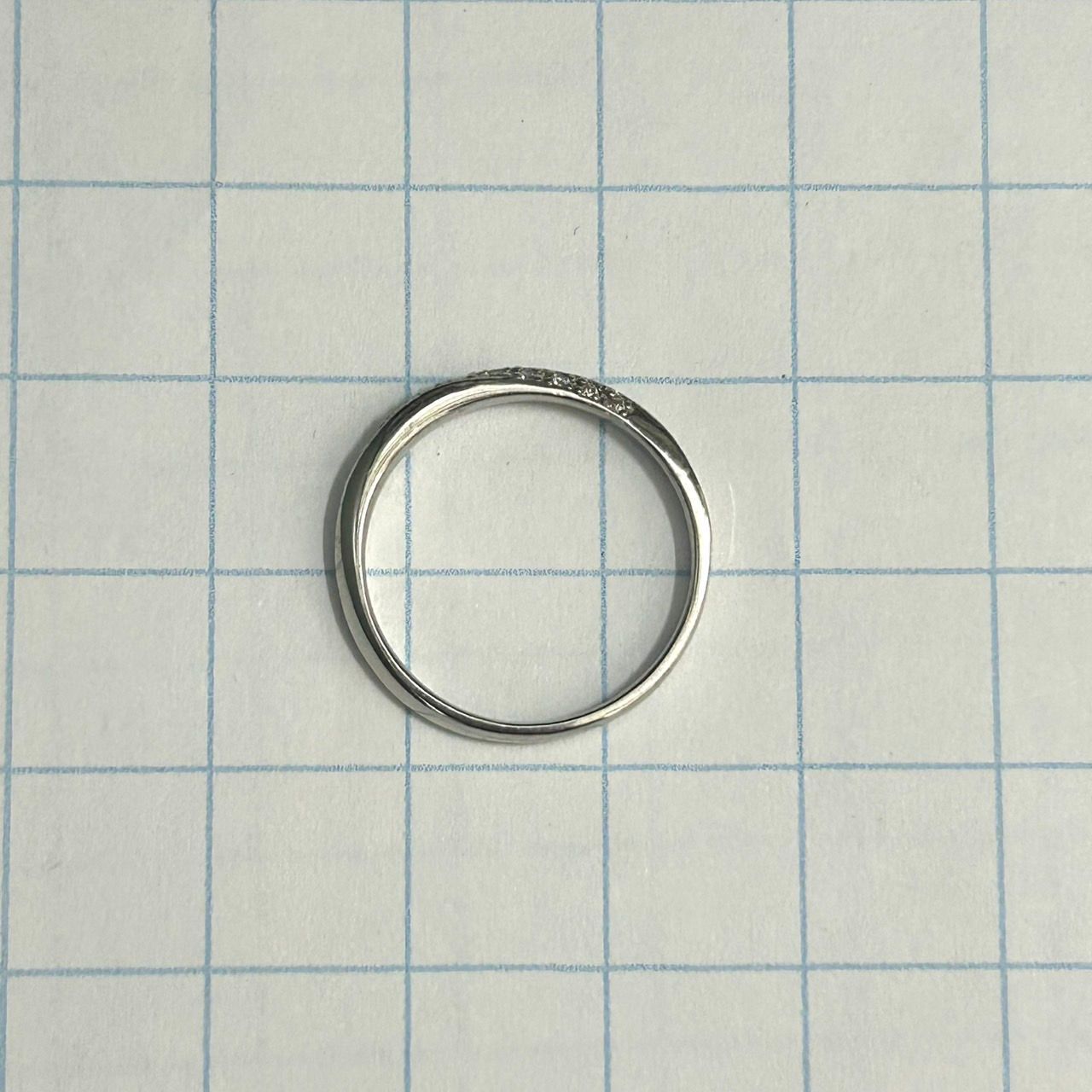 Pt900 天然 ダイヤモンド リング D:0.10ct 11号 2.49g ダイヤ 指輪