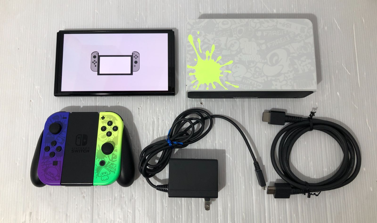 品 動作 済 Nintendo Switch 有機ELモデル スプラトゥーン3 エディション 5点セット 任天堂 ニンテンドー スプラ スプラトゥーン