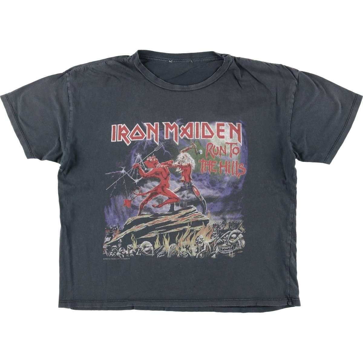 古着 IRON MAIDEN アイアンメイデン バンドTシャツ バンT メンズL相当|eaa547480