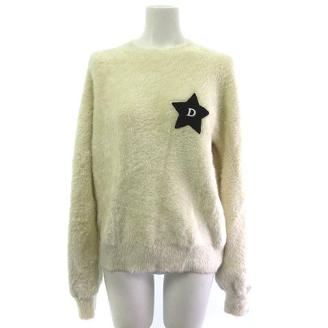 ダブルスタンダードクロージング ダブスタ DOUBLE STANDARD CLOTHING ニット セーター フェイクファー パイル 星 プルオーバー 38 オフホワ ダブルスタンダードクロージング ダブスタ DOUBLE STANDARD