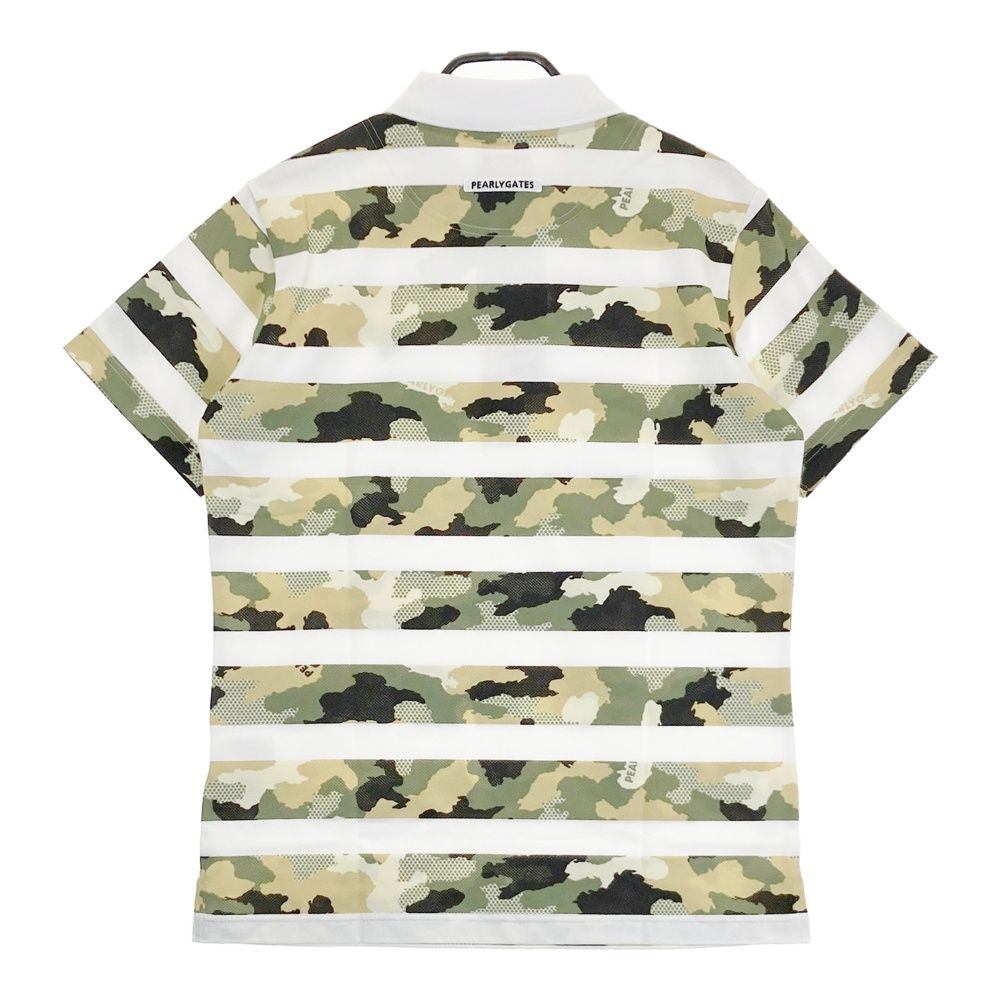 PEARLY GATES 迷彩柄 ゴルフシャツ サイズ5 PEARLY GATES ゴルフウェアカモフラージュメンズ PEARLY GATES 迷彩柄