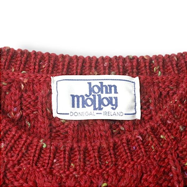 John Molloy(ジョンモロイ) / アイルランド製/ニット・セーター(厚手)/M/ウール/CRM | 古着の販売・通販ならセカンドストリート