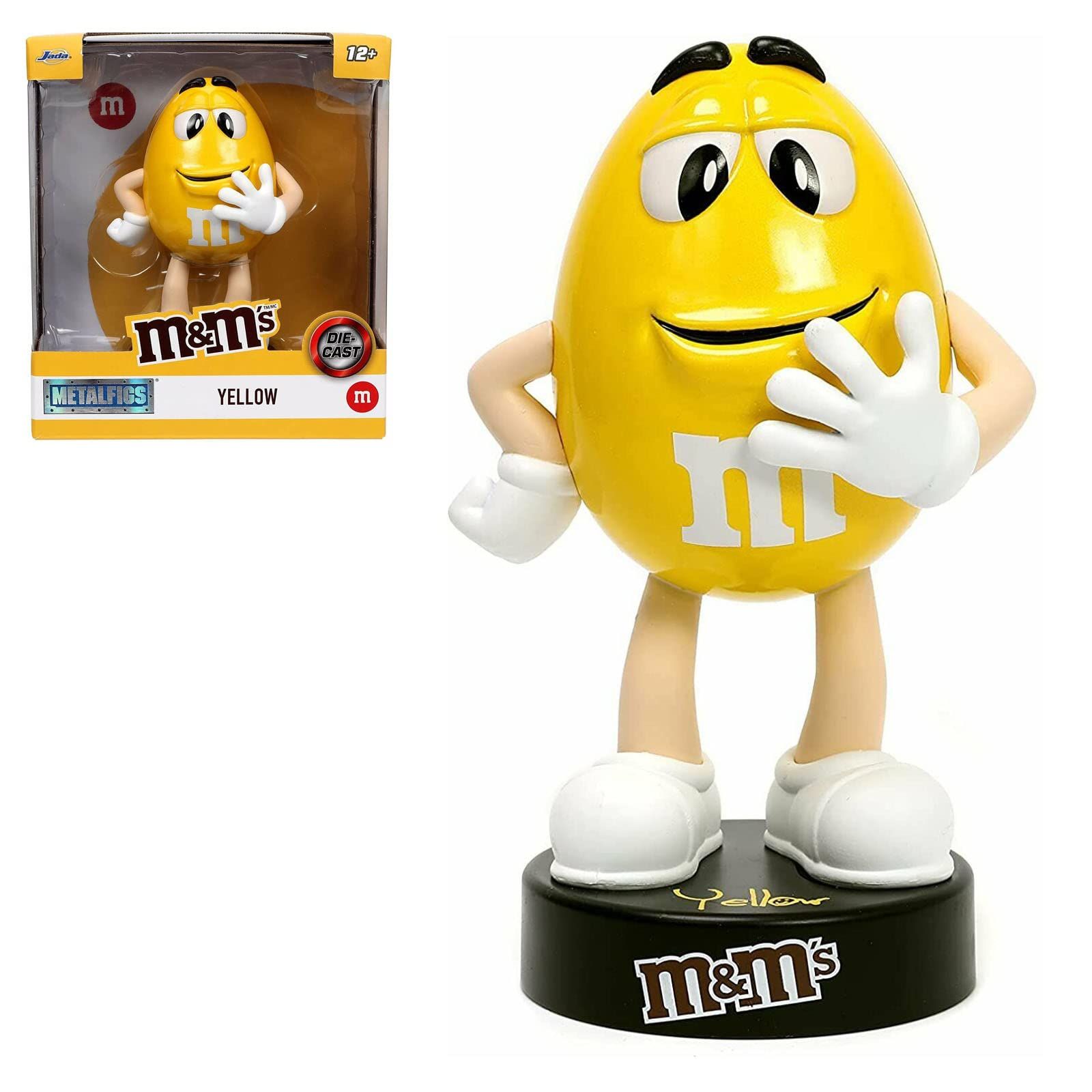  JADA TOYS Mu0026M's イエロー メタルフィギア エムアンドエムズ 4インチ ダイキャスト ディスプレイ インテリア [並行輸入品] その他