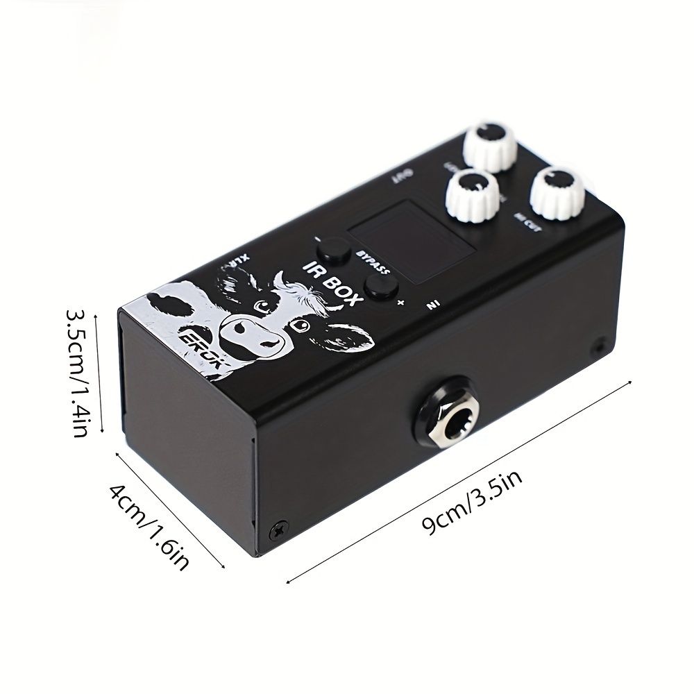 EROK IR-BOX ギター＆ベース用マルチエフェクトペダル 32プリセット アプリコントロール 9バンドEQ付き - 電池不要