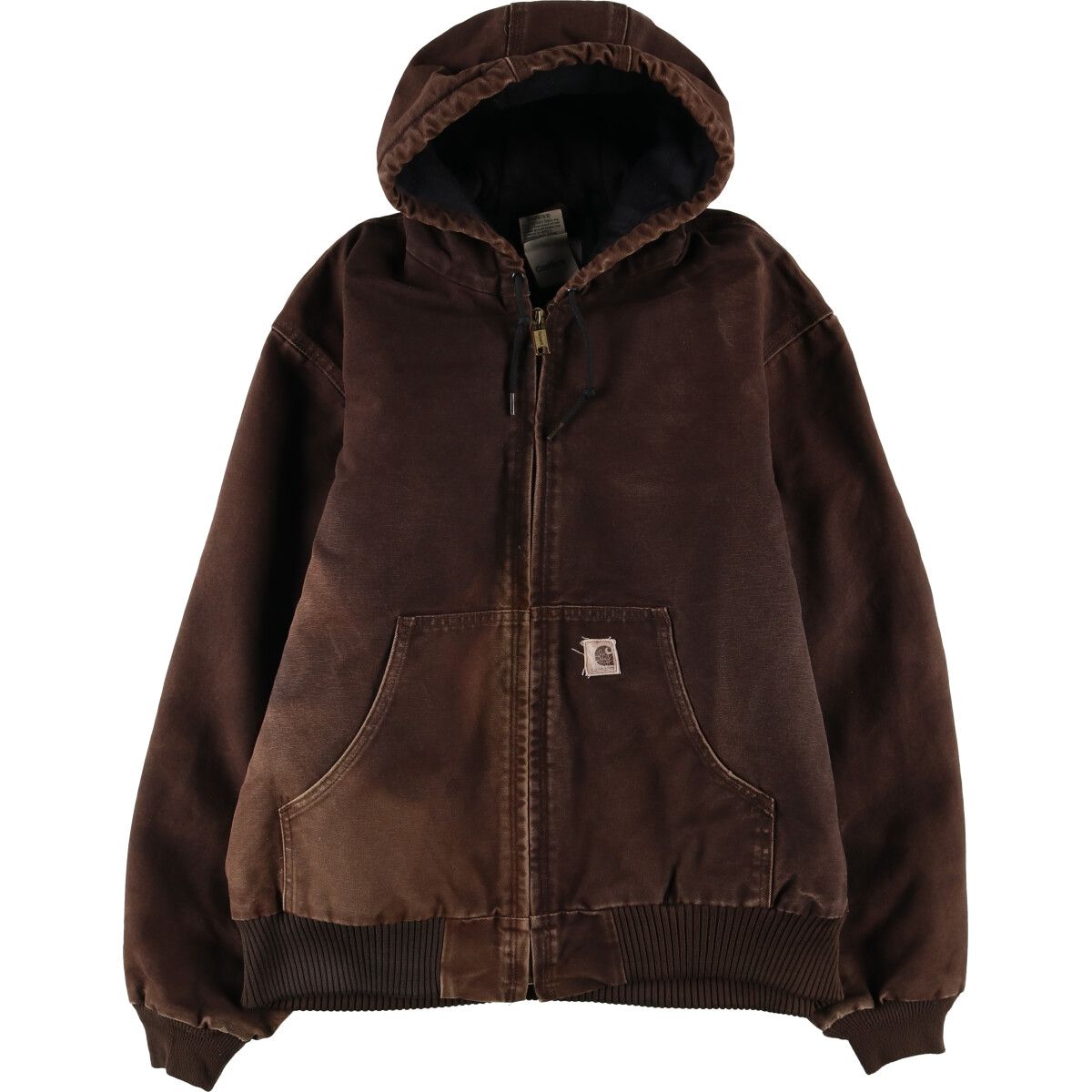 古着 カーハート Carhartt アクティブジャケット ダックフルジップパーカー メンズL相当/evb009309