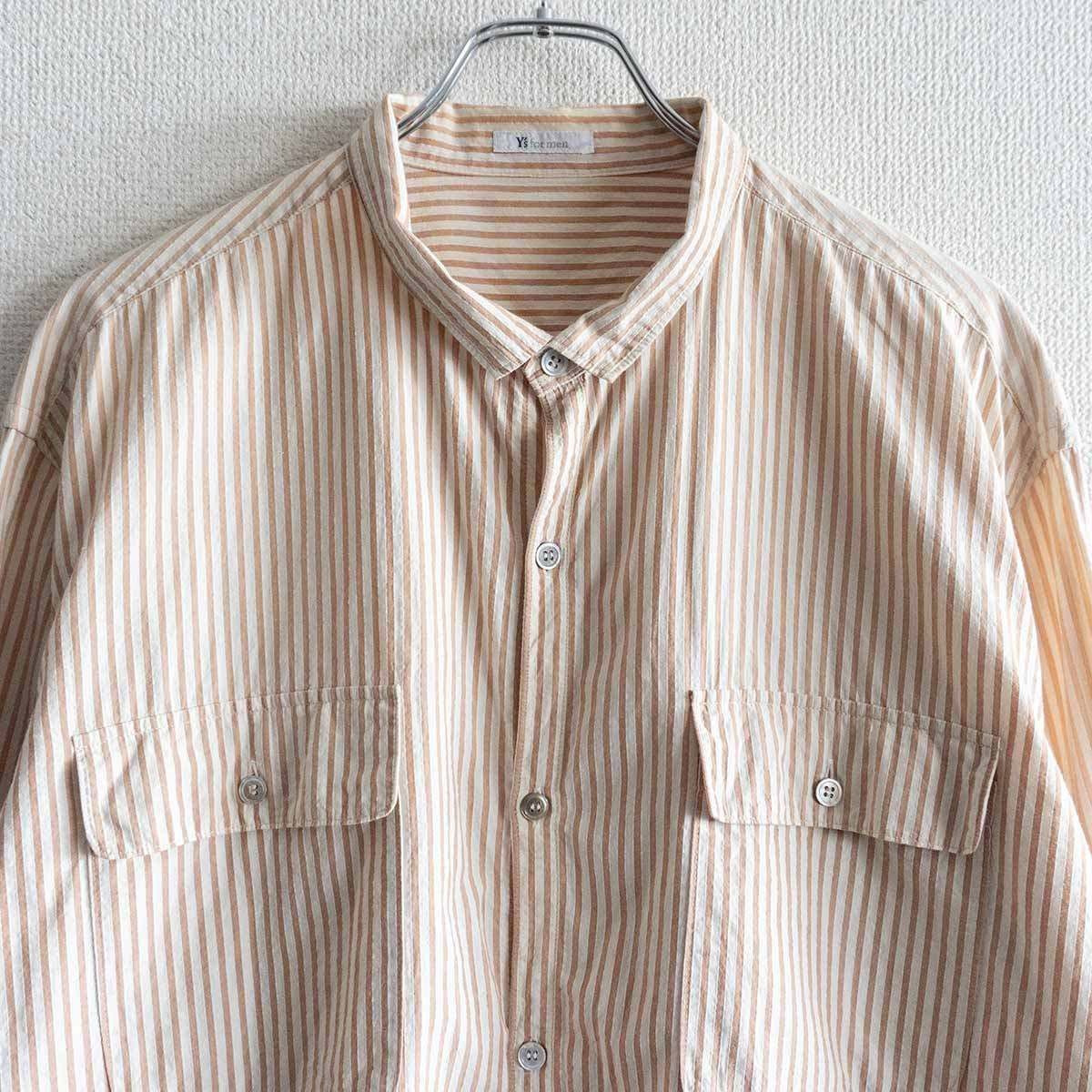 ワイズフォーメン　ストライプシャツ Y's for Men ストライプシャツ