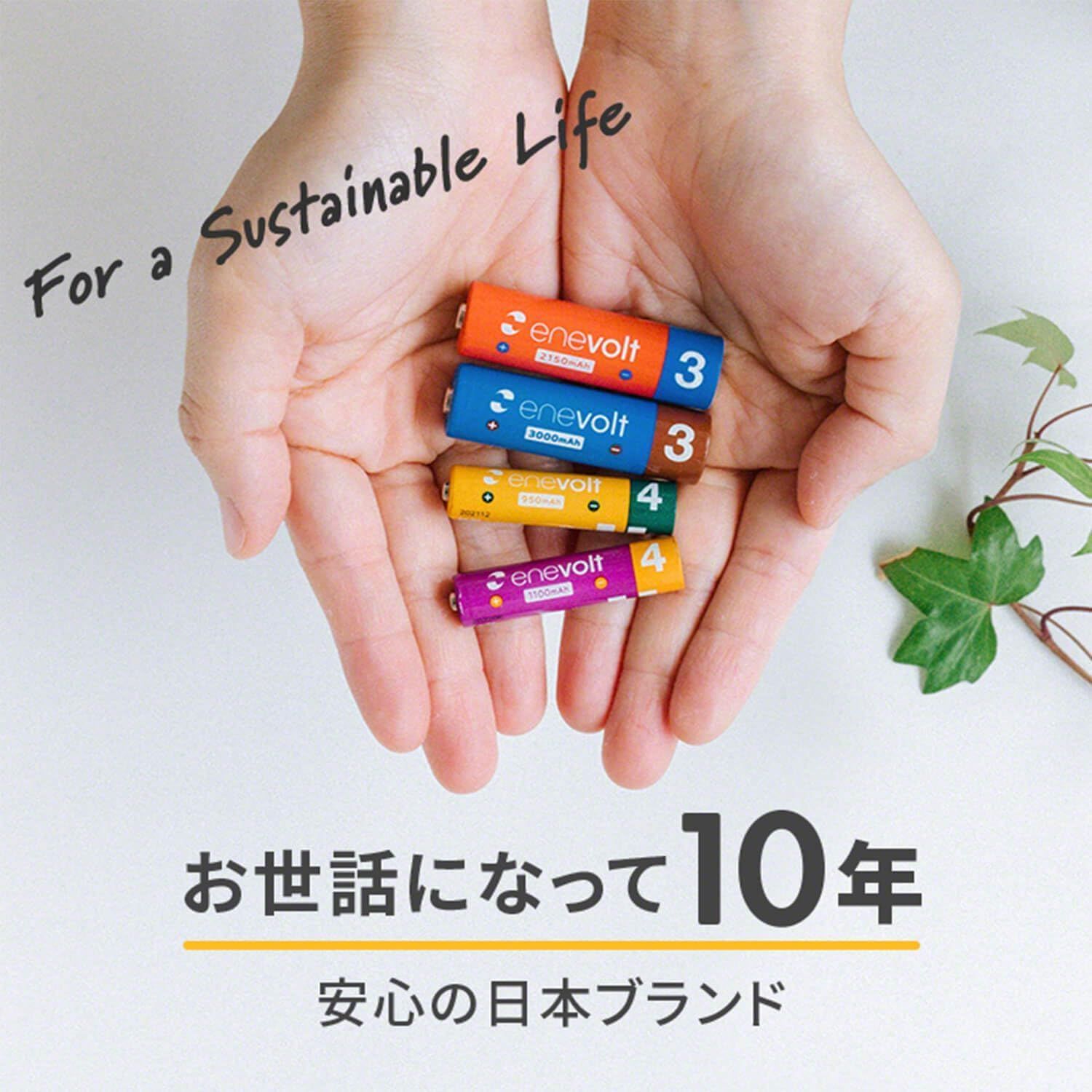 enevolt basic ユニバーサル 電池チェッカー CR-V3 CR-P2 2CR5 CR123A CR2 6P ボタン コイン電池 単1 単2  単3 単4 単5 3R SYSTEMS 乾電池専用 ブラック (ブラック)