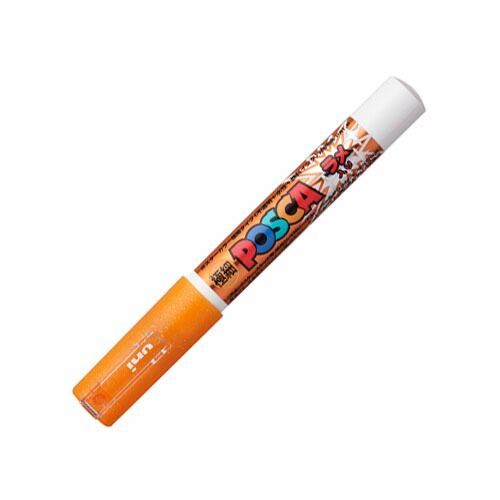 まとめ 三菱鉛筆 水性ペン ポスカ 細 オレンジ PC1M-L4 ×30セット