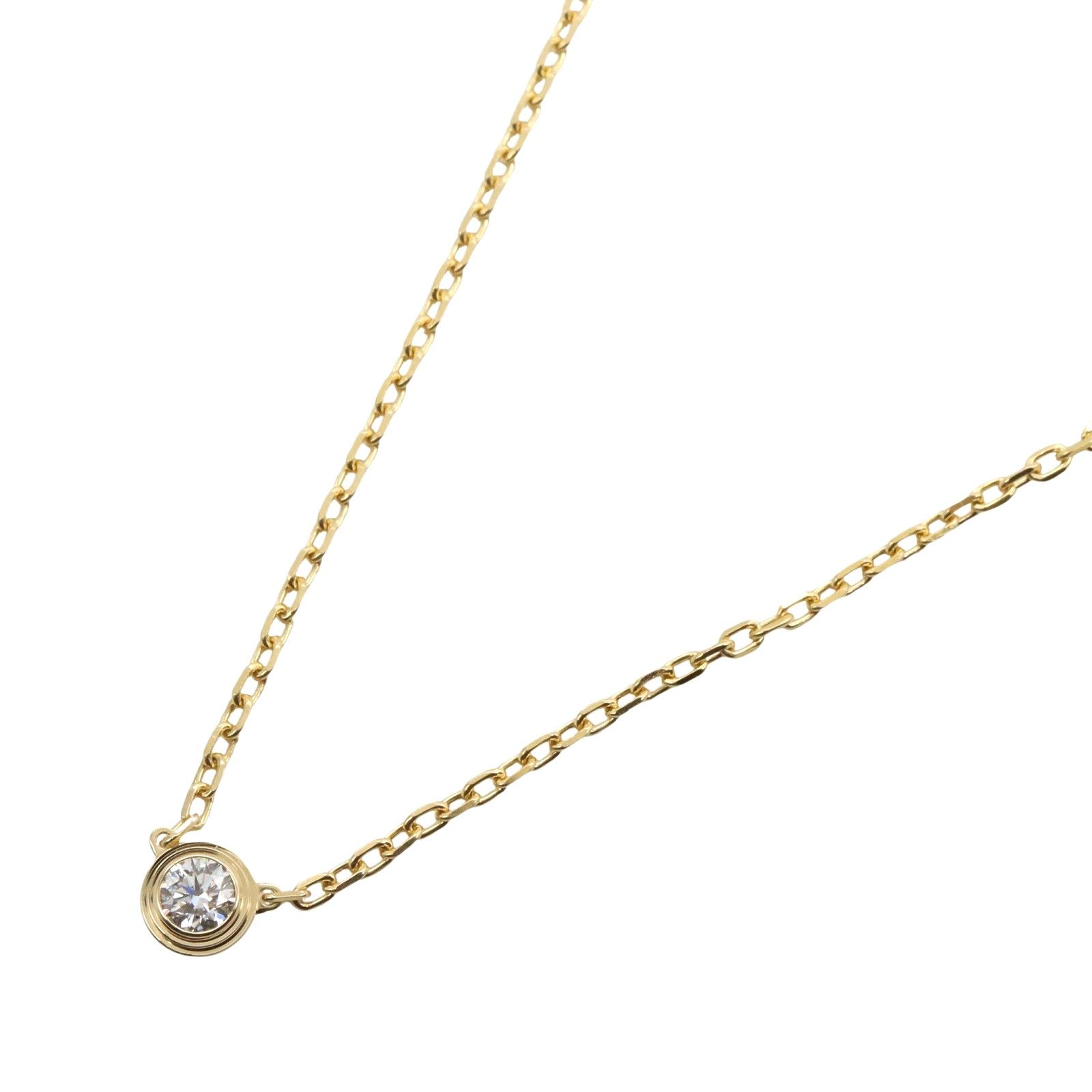 カルティエ CARTIER ネックレス ダムール SM ネックレス B7215800 首回り38|41cm K18 イエローゴールド ダイヤモンド ダムール SM ネックレス レディース Used A