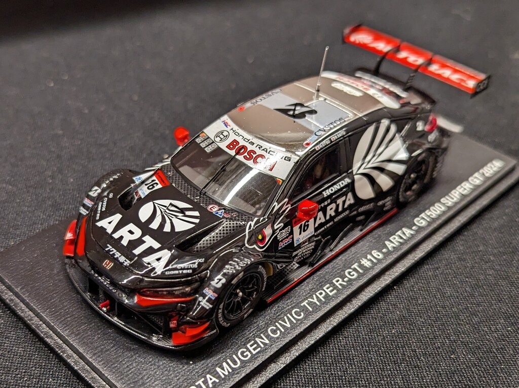 Spark model 1/43 ARTA MUGEN CIVIC TYPE R-GT No.16 ARTA GT500 高