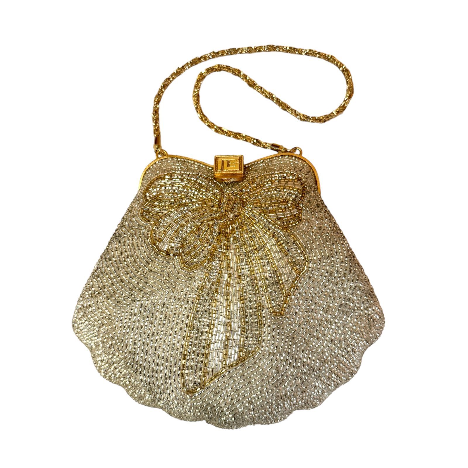 pierre balmain ピエールバルマン ビーズ ヴィンテージバッグ