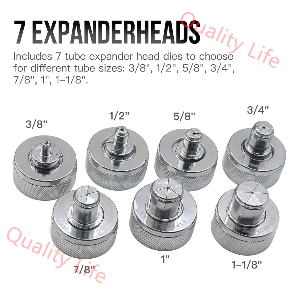 銅管エキスパンダー油圧チューブスエージング＆エキスパンディングツールキット範囲3 8 ～11 8 7ヘッドキット付き VG-300A_JK HRDEVELOPMENT_JP