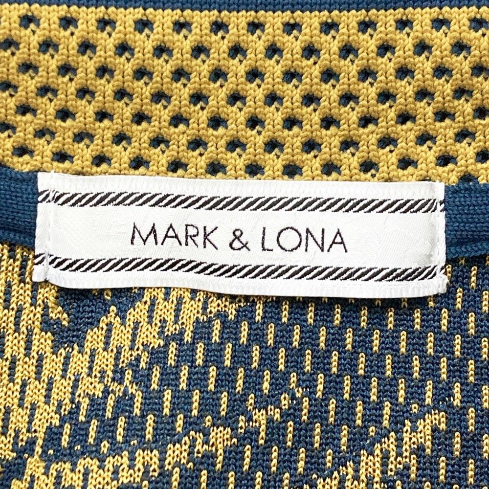 サイズ：M MARK&LONA マークアンドロナ 半袖ポロシャツ ブラック