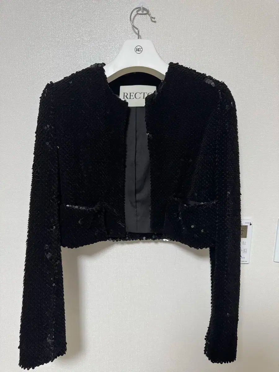 RECTO レクト 黒 スパンコール ブレザー RCWK23WWJK03A