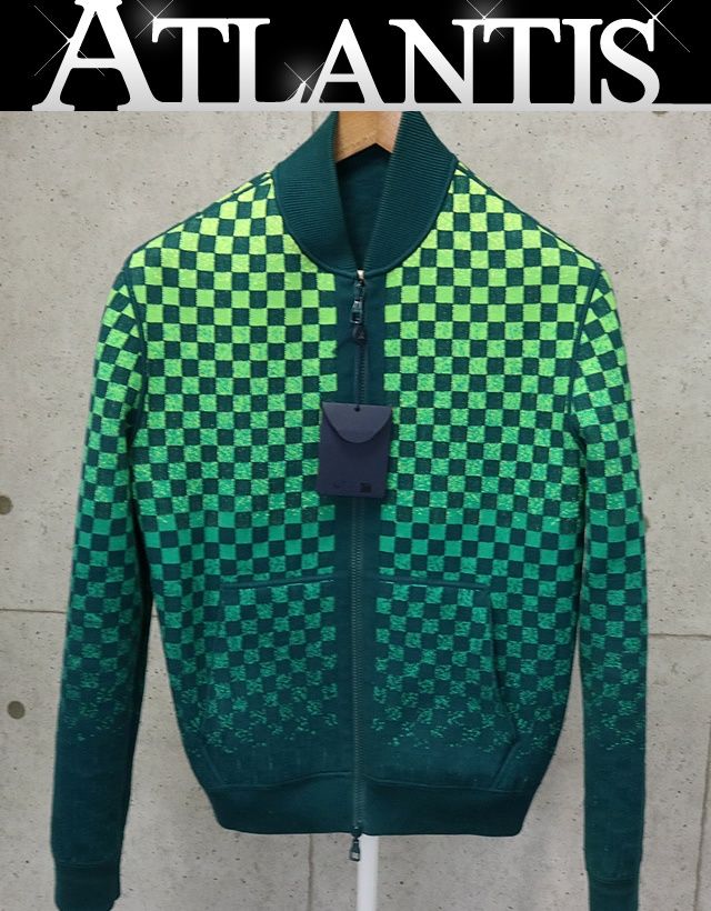LOUIS VUITTON 銀座店 ルイヴィトン ダミエ リバーシブル ジャット メンズ size:xs グリーン 94405