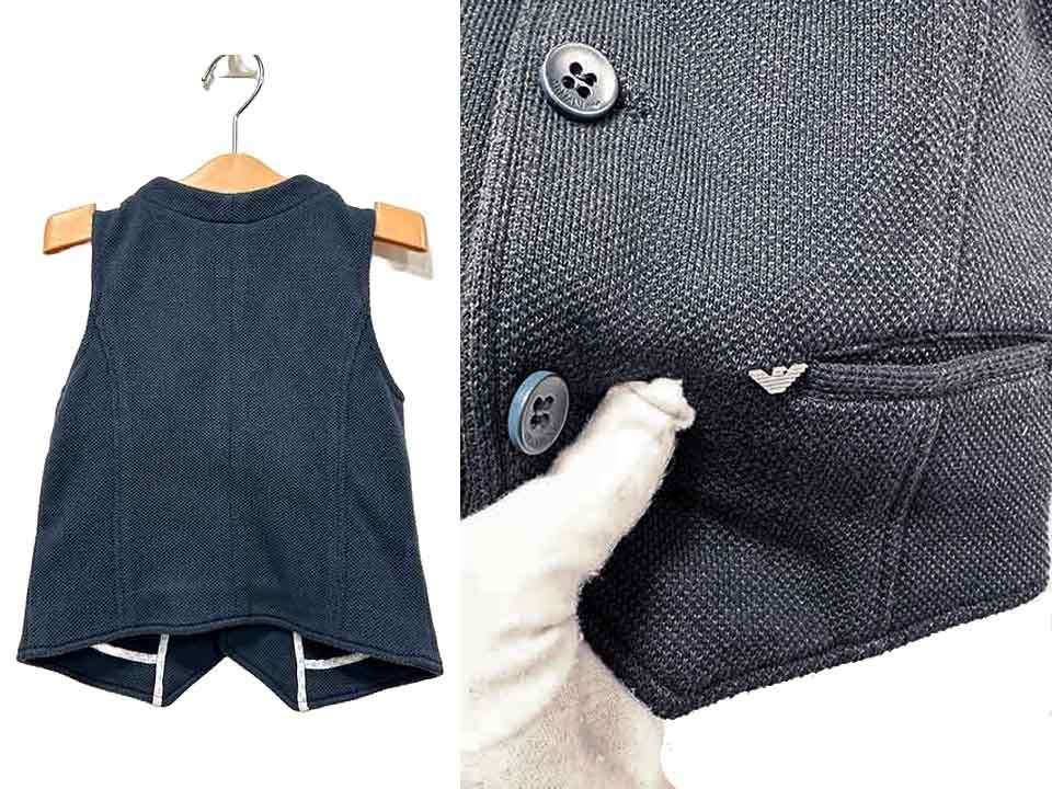 ARMANI JUNIORアルマーニジュニア　スーツ　紺15A172㎝新品未使用 1368.jpg