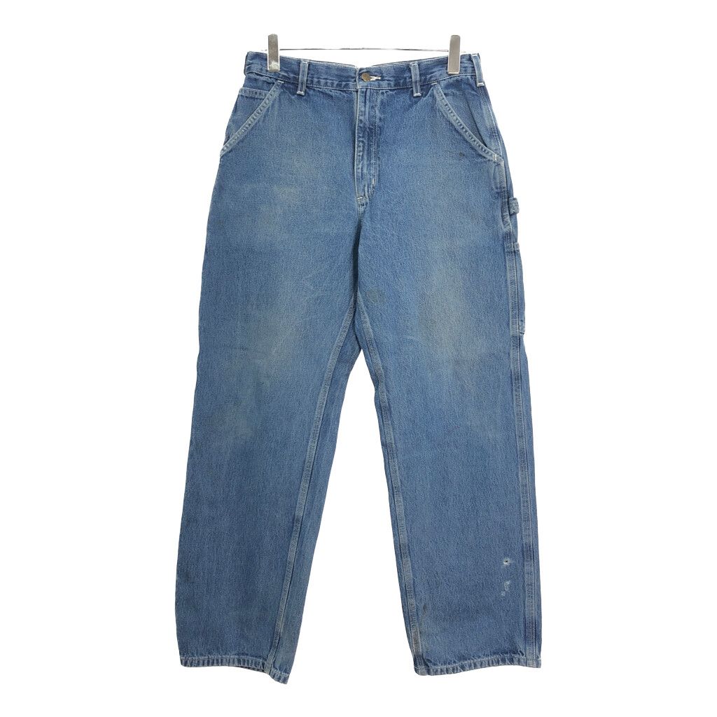 Carhartt カーハート デニム ペインターパンツ ブルー メンズ W34 L32 古着 V4004