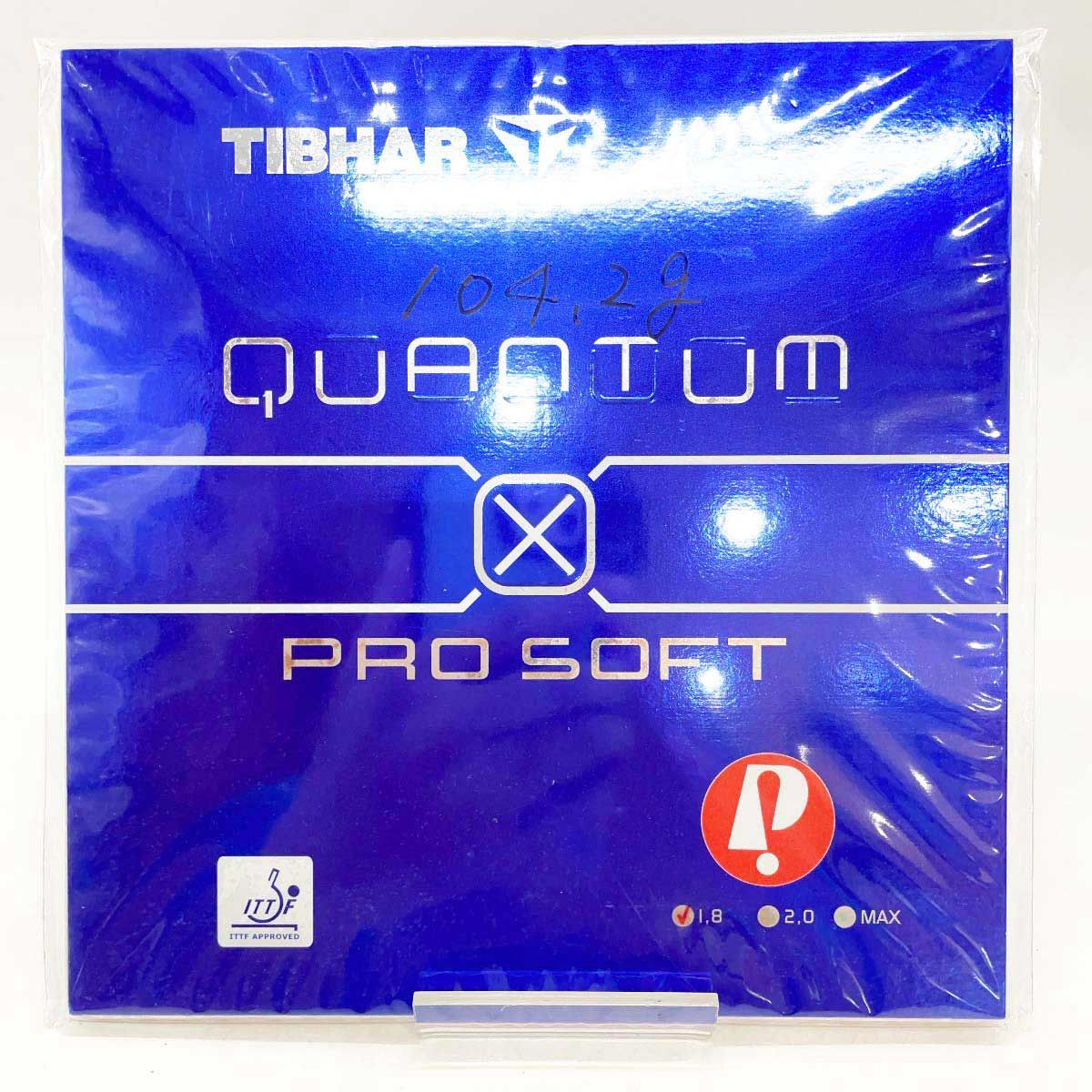 【未使用】ティバー 卓球ラバー クァンタム X プロ ソフト 赤 1.8 QUANTUM X PRO SOFT レッド TIBHAR