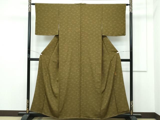 平和屋着物●重要無形文化財　人間国宝　中村勇二郎　江戸小紋　鮫小紋柄　正絹　逸品　AABD6643ck 平和屋着物□極上 重要無形文化財 人間国宝 中村勇二郎 江戸小紋 麒麟