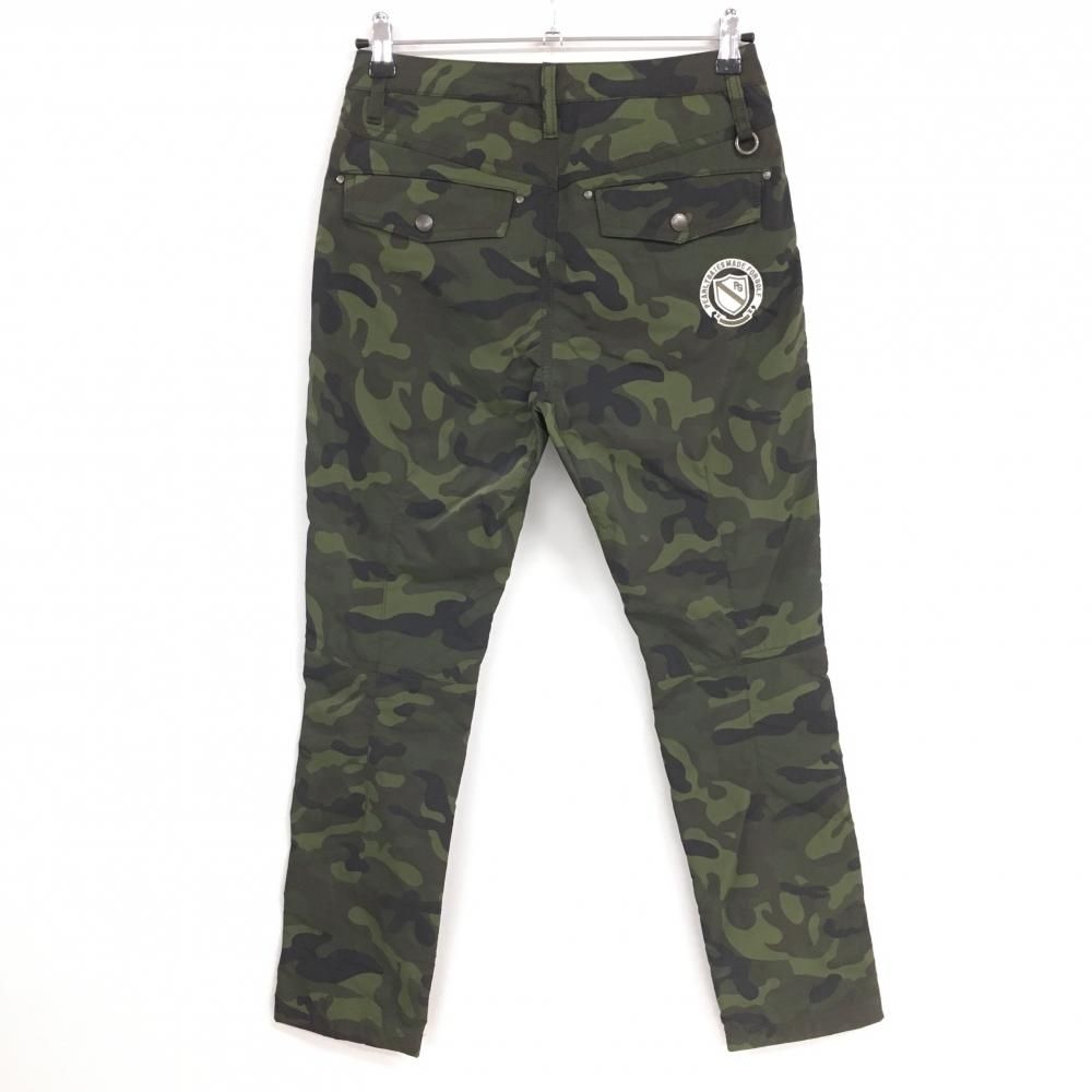 【新品】パーリーゲイツ カモフラ柄 レディースパンツ 0 美品】パーリーゲイツ パンツ カモフラ 迷彩 裏地メッシュ レディース