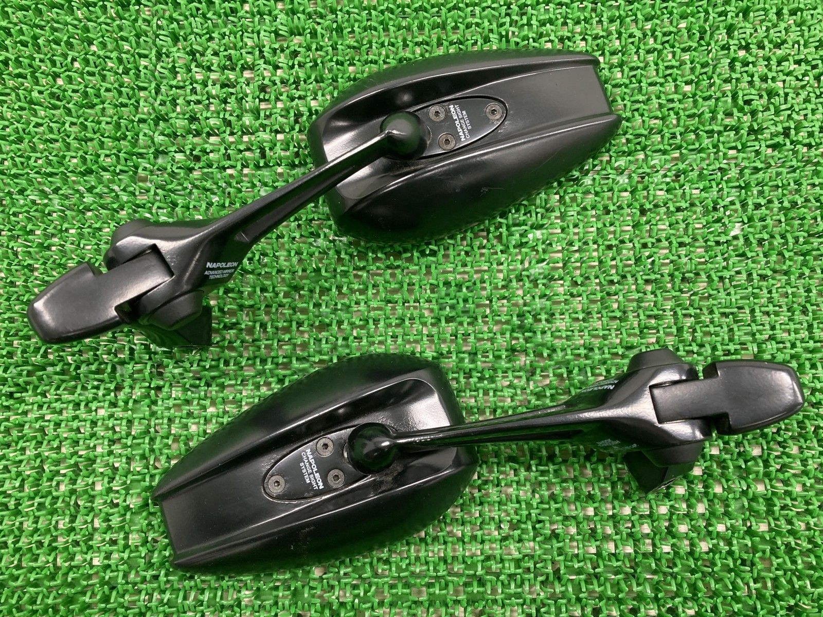 ナポレオン製XJR1300 ミラー 左右 社外 バイク 部品 タナックス TANAX RP01J RP03J シャークミラー4 パープルレンズ 62