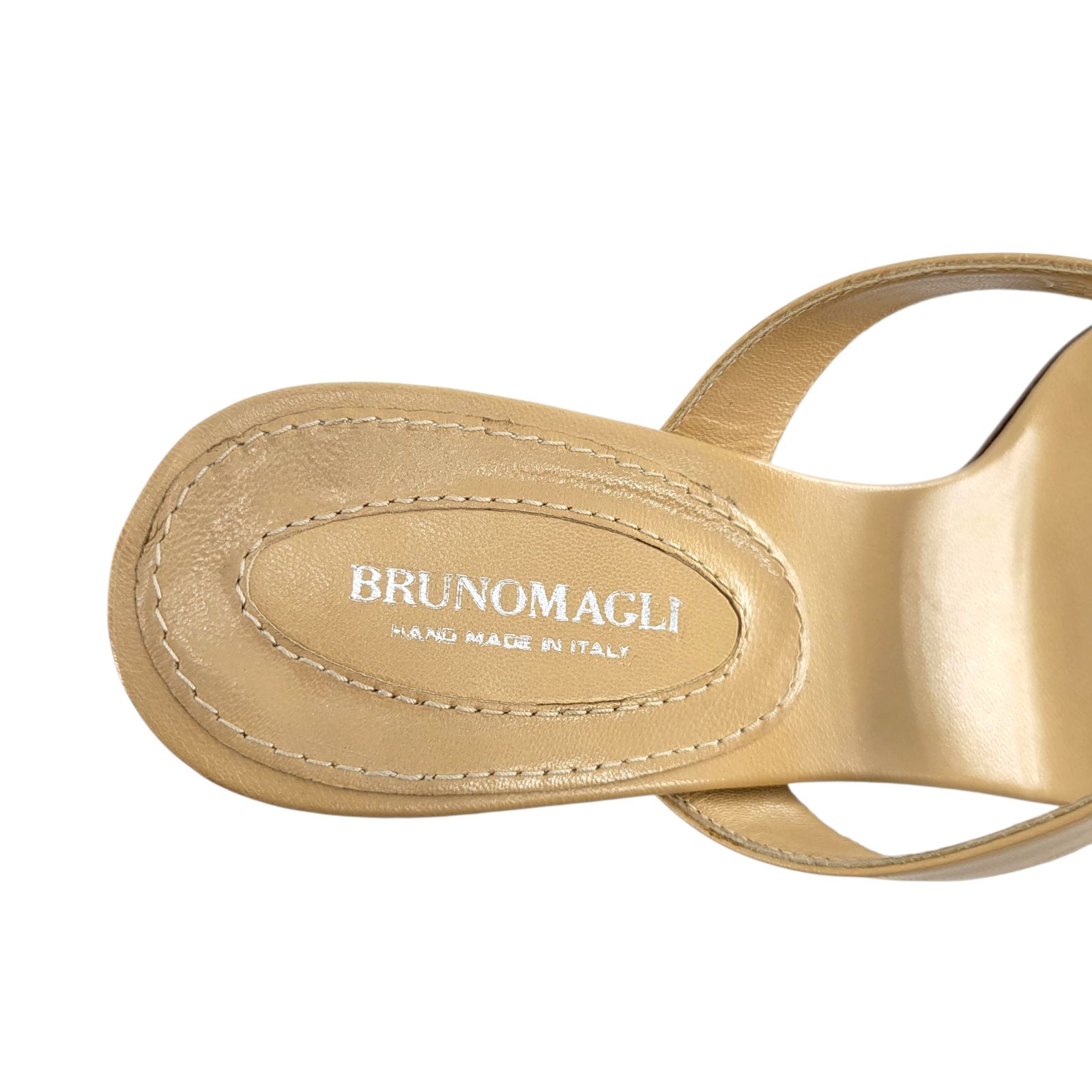 BRUNOMAGLI ベージュ ミュール BRUNOMAGLI ブルーノマリ ミュール サンダル ベージュ オープン