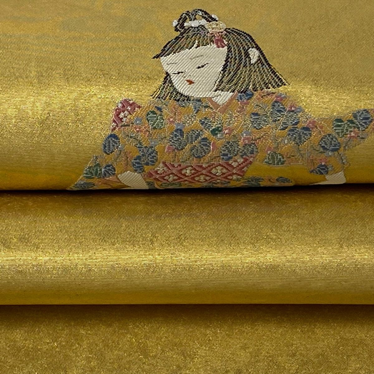 袋帯 美品 逸品 由水十久監修 落款 長嶋成織物 瀞金錦 関西