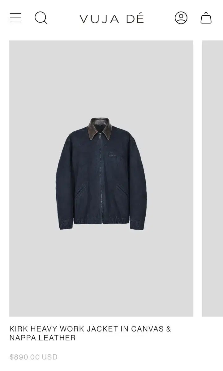 VUJADE KIRK HEAVY WORK JACKET BLACK Vuja De VUJA DE KIRK