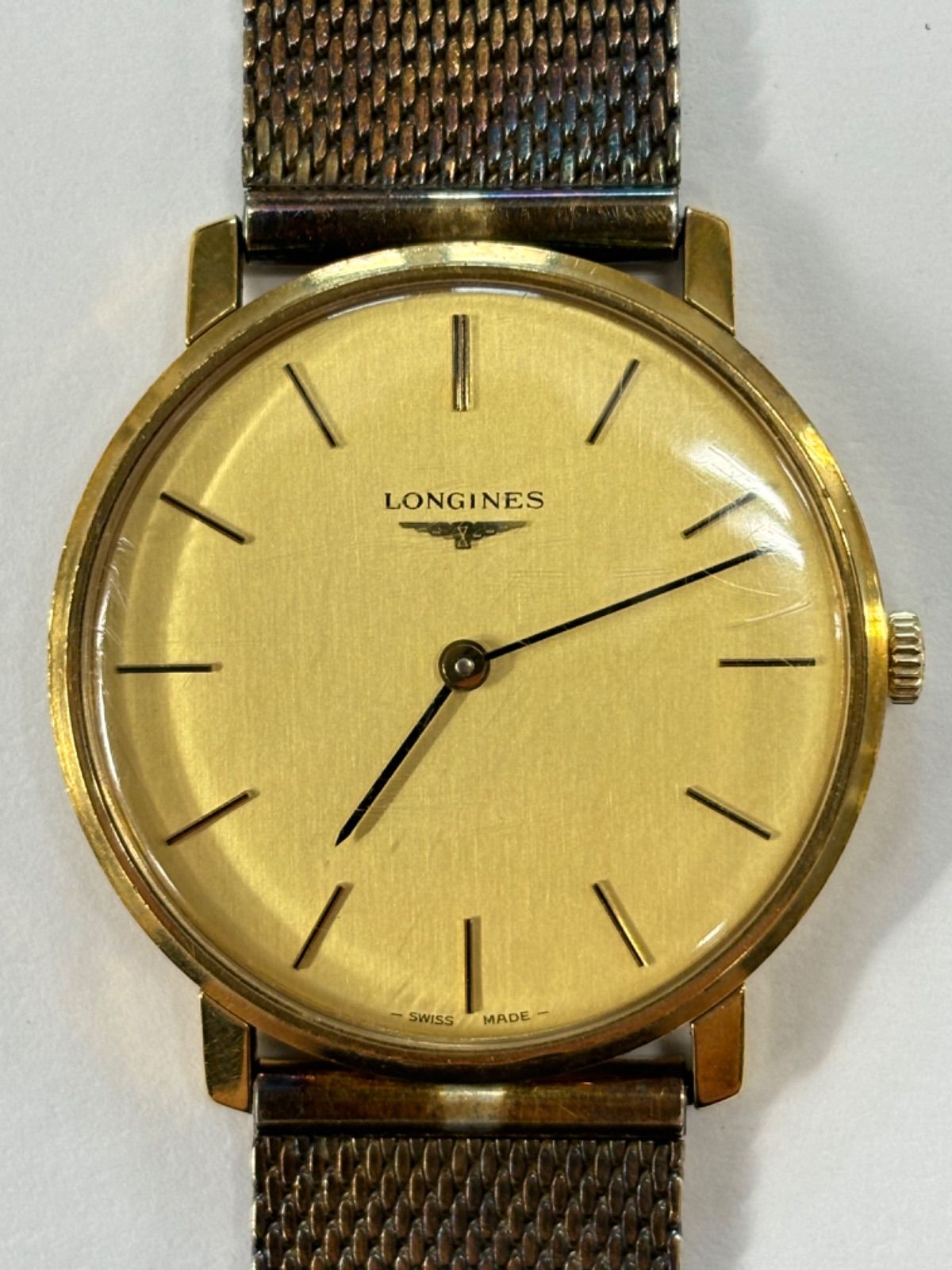 LONGINES ロンジン メンズ 手巻き アンティーク ゴールド 腕時計