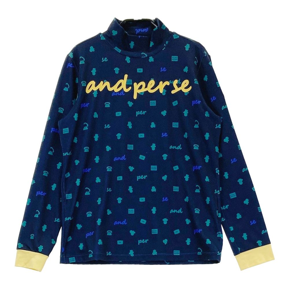 AND PER SE アンパスィ 2023年モデル ハイネック 長袖Tシャ ツ サイズ：M AND PER SE アンパスィ 2023年モデル ハイネック長袖Tシャツ