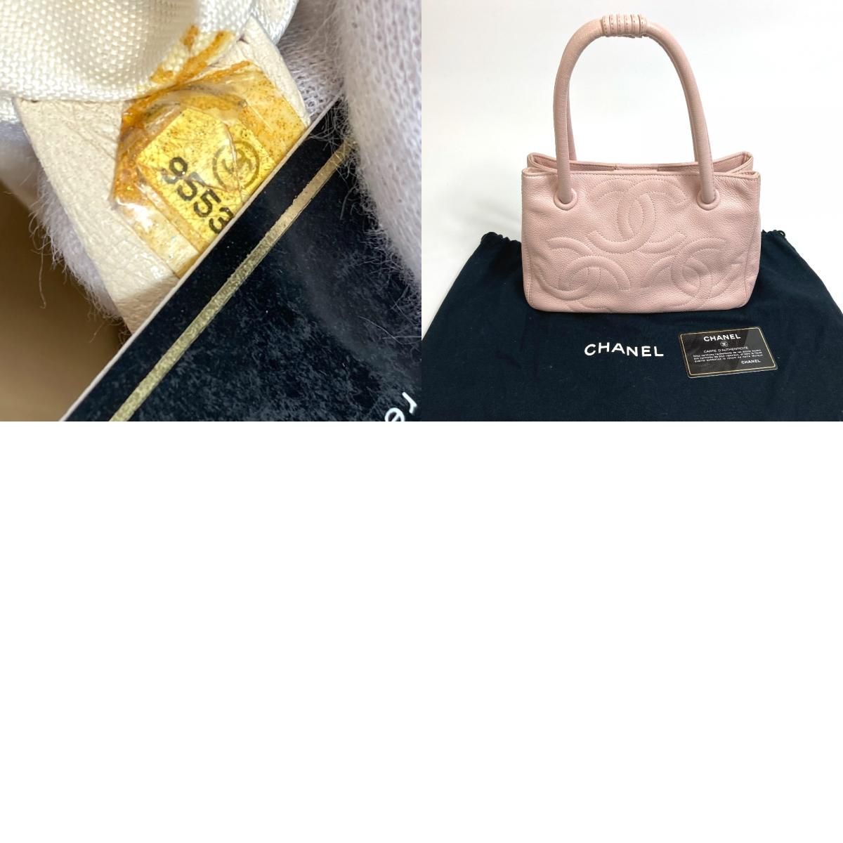CHANEL シャネル トートバッグ ロゴ A27117 キャビアスキン - メルカリ