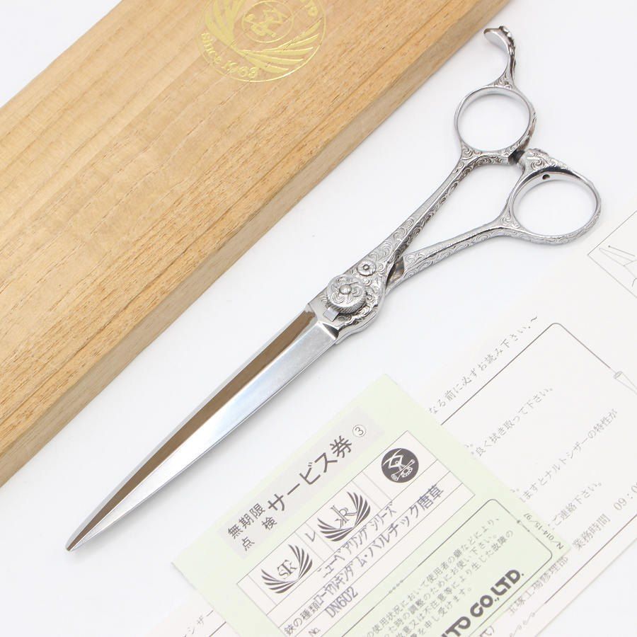 美品】ナルトシザー バルチック唐草 カットシザー 6.8インチ 片