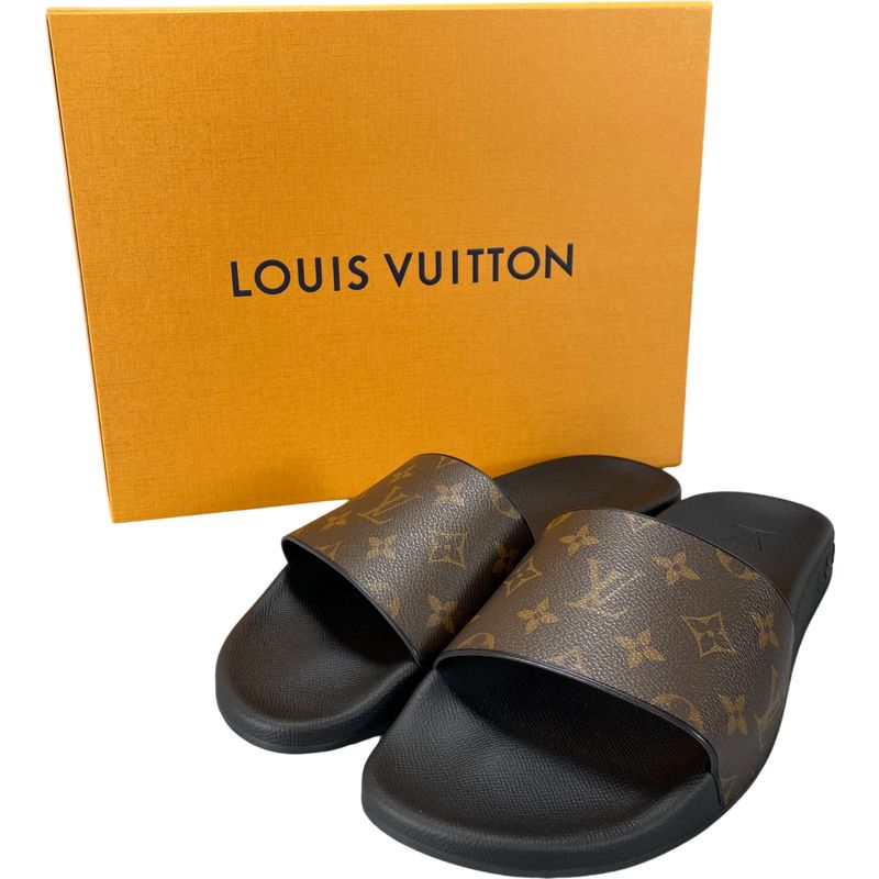 新品未使用 LOUIS VUITTON ルイヴィトン モノグラム ウォーターフロントライン サイズ10 (28.5cm)ブラウン×ブラック ラバー 1A3PRU