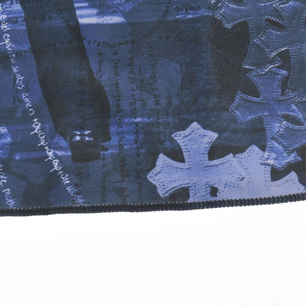 CHROME HEARTS (クロムハーツ) クロススター プリント ハンカチ チーフ