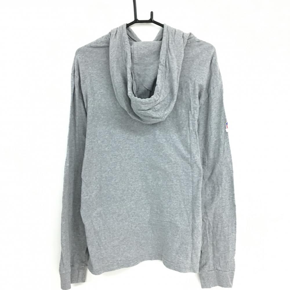 美品】ラルフローレン パーカー グレー ポロベア 薄手 メンズ M ゴルフ